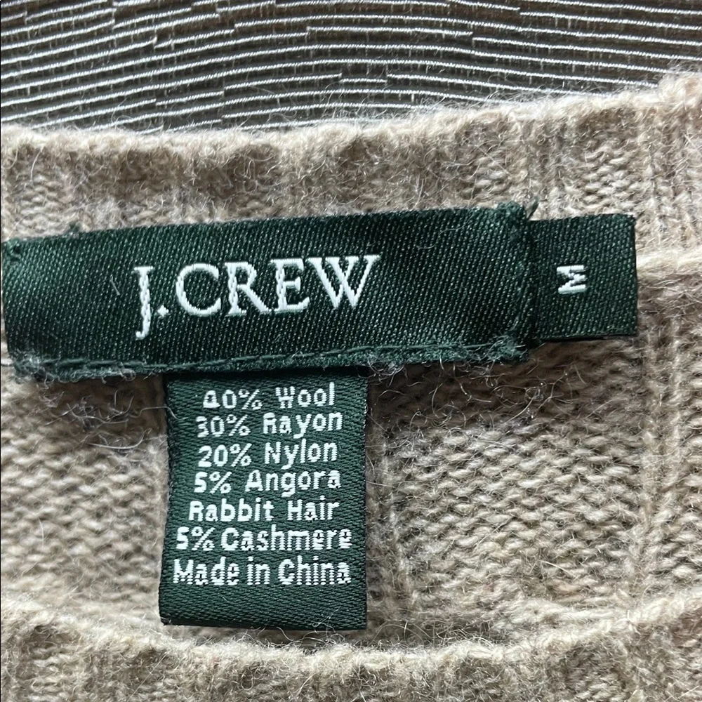 J. Crew Women's Beige Cable Knit Sweater